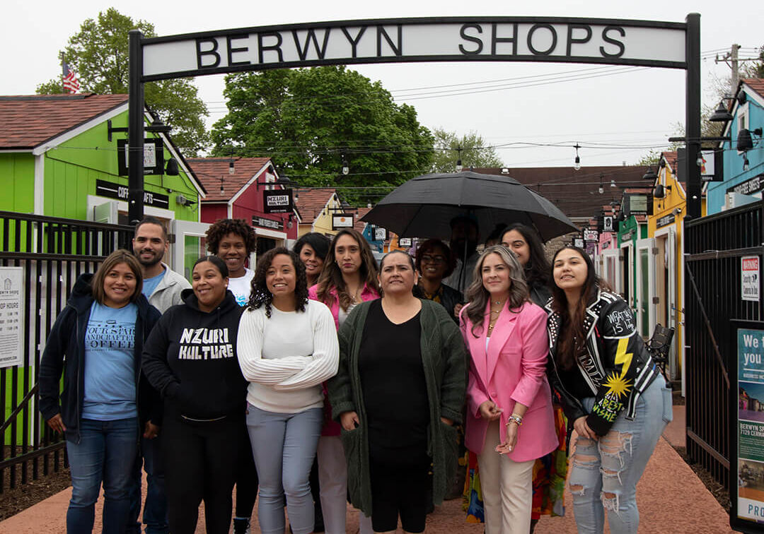 group photo Berwyn Shops