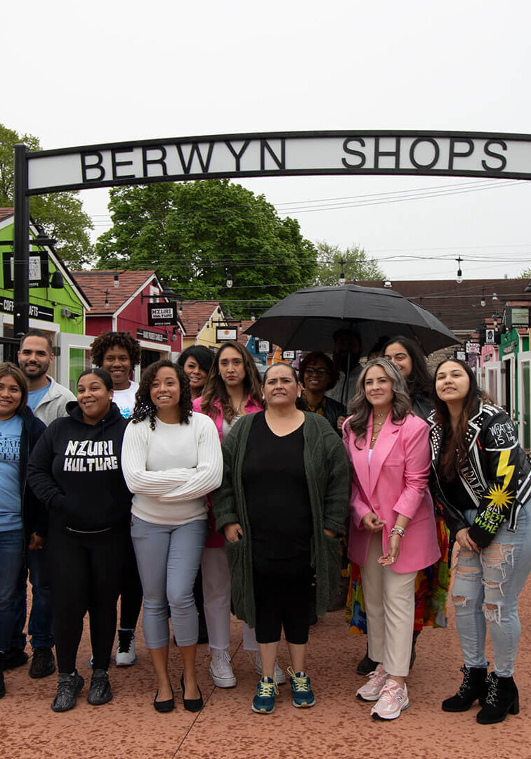 group photo Berwyn Shops