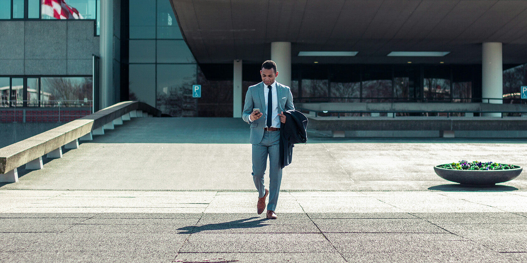 man on phone